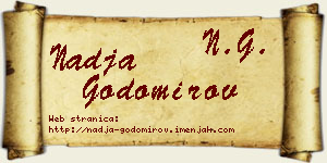 Nadja Godomirov vizit kartica